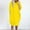 1# Yellow amazon online, variant on Shirt Dresses For Women Plus Size Long Sleeve Round Neck Solid Color Tshirt Dress With Pocket Casual Loose Long Tops