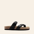 thumbnail image 6 of DREAM PAIRS Women's Cork Style Slides Comfortable Arch Support Sandals with ArchFrame Dual Midsole Suede Insole Slip-on Flat Sandals, 6 of 7