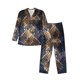 thumbnail image 1 of Fotbe Watercolor Snake Skin Pijama de Hombre con Estampado de Manga Larga, Conjunto de 2 Piezas, Ropa de Dormir Suave y Cómoda con Bolsillos-Medium, 1 of 7
