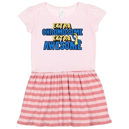 

Inktastic Extra Chromosome Extra Awesome Gift Toddler Girl Dress