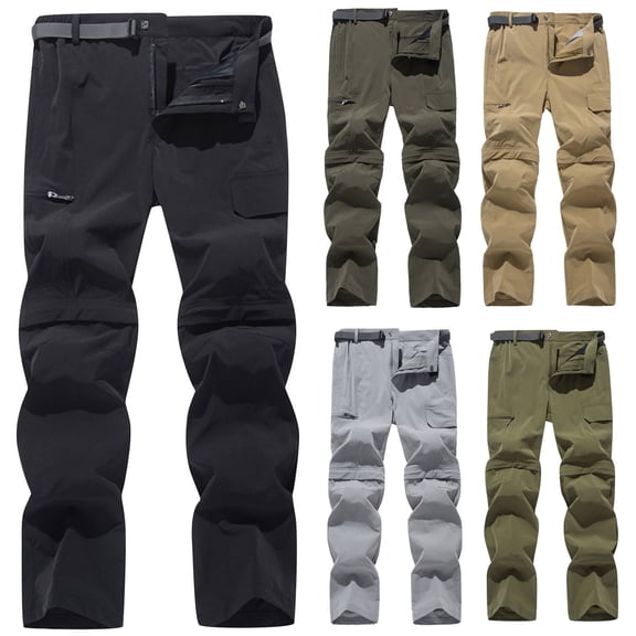 Utoimkio Men's Cargo Pants Lightweight Loose Fit Jogger Pants Casual Outdoor Hiking Pants Button Down Cargo Sweatpants with Pockets
