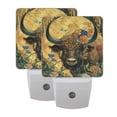 thumbnail image 7 of Cattle Flower Moon Night Light 2 Pack LED Nightlight Plug into Wall Dusk to Dawn Sensor Soft White, 7 of 7