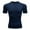 Dark Blue, variant on Men’s Compression Shirts Long Sleeve Cool Dry Sports Athletic Workout Base Layer Undershirt T-Shirt Tops Silver M