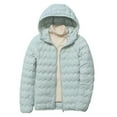 thumbnail image 2 of PiGOGI Women's Solid Color Tops Long Sleeved Zipper Coats Lightweight Jacket Mint Green L, 2 of 5