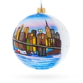 thumbnail image 3 of Brooklyn Bridge, New York, USA Glass Ball Christmas Ornament 4 Inches, 3 of 5