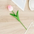 thumbnail image 4 of Fake Tulips Artificial Flowers Real Touch PU Faux Flowers Tulip Stems for Wedding Spring Bouquet Floral Arrangement Home Party Office Decorations for Mother's Day, 1Pc, Multicolor(Red,13.4x1.2"), 4 of 7
