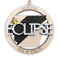 thumbnail image 1 of Adorno de eclipse solar 2024, recuerdo de madera del eclipse 2024, recuerdo del eclipse - 12 estados diferentes Texas, Nueva York, 1 of 5