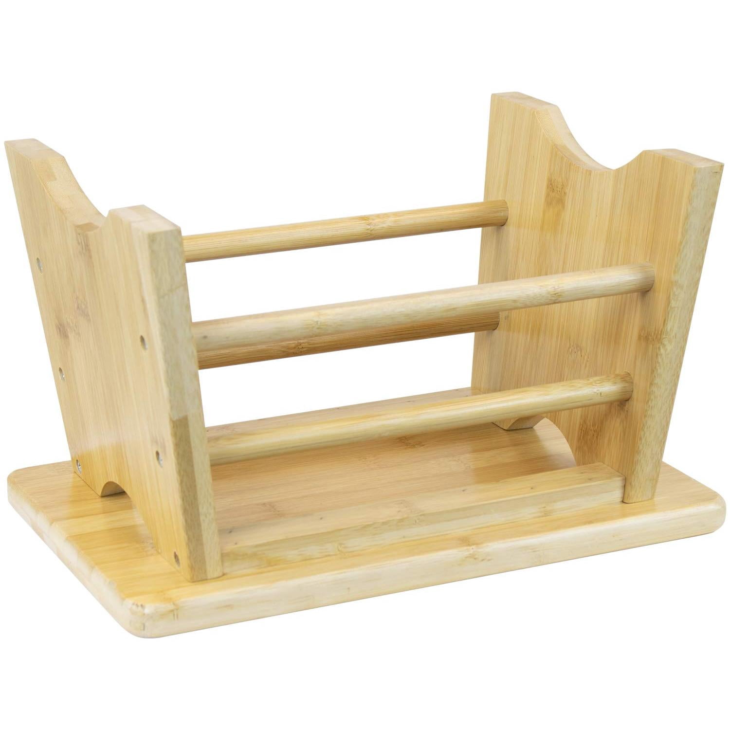 Sorbus Bamboo Step Stool for Kids & Adults, Non-Slip Wooden Bathroom Step Stool, Natural