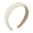 thumbnail image 1 of Diademas de perlas de imitación para mujer, diademas blancas con diamantes de imitación, aro para el pelo para novia, accesorios de boda para niñas, 1 of 5