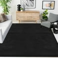 thumbnail image 5 of Goolela Fuzzy Area Rug 6x9 Black Rug Faux Fur Rabbit Rug for Living Room Fluffy Rug Plush Soft Washable Rug Furry Rug for Bedroom Rectangle, 5 of 8