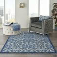 thumbnail image 5 of 5â€™ x 8â€™ Gray and Blue Indoor Outdoor Area Rug, 5 of 7