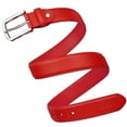 thumbnail image 3 of Falari Men Genuine Leather Casual Dress Belt With Single Prong Buckle 15 Colors, 3 of 6