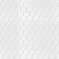 thumbnail image 3 of Hex 4ft. x 8ft. Gloss White Paintable Glue-Up PVC Wall Panels (96 Sq.ft / Pack) - 3 Pieces, 3 of 6