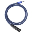 thumbnail image 2 of FLAMEEN Cordon de Microphone, 24AWG Durable Faible Perte Bonne Performance Isolation XLR Mâle à 3,5 Mm Câble Protection de l'Environnement pour Studio pour Spectacles Live, 2 of 8