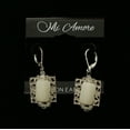 thumbnail image 3 of Mi Amore Dangle-Earrings Silver-Tone/White, 3 of 4