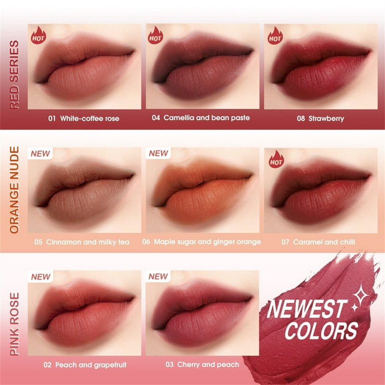 Clear Glitter Lipstick Velvet Lip Gloss Color Lasting Water Mist