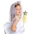 thumbnail image 4 of Glitter Star Fairy Wand for Princess Dress Up, Gold Magic Wand with Tulle & Colorful Ribbons, Angel Role Play Prop for Birthday, Halloween, Christmas, Wedding & Themed Party Favors,Gold-1Pcs, 4 of 8