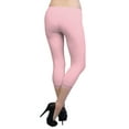 thumbnail image 3 of Vivian's Fashions Capri Leggings - Cotton, Lace Trim (Junior/Junior Plus Sizes), 3 of 4