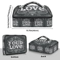 thumbnail image 3 of Iauyy Casserole Carrier for Hot Food Insulated Casserole Travel Carry Bag with Lid Food Warmer Bag for Party/Picnic,Blackboard, 3 of 7