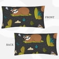 thumbnail image 3 of Bingfone Funny Sloths In The Forest Printed Pillowcase 20x36 inches - Standard Pillow Cases with Envelope Closure,Gifts for Women Men, 3 of 9