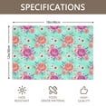 thumbnail image 3 of Placemat, Pioneer Flower Floral Print Pattern Place Mats Table Mat Set Of 2, PVC Washable Placemats for Party Kitchen Dining Decoration, 18x12 Inch, Fade Resistant, 3 of 6