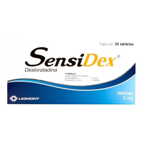 Sensidex Desloratadina 5 mg 30 tabletas