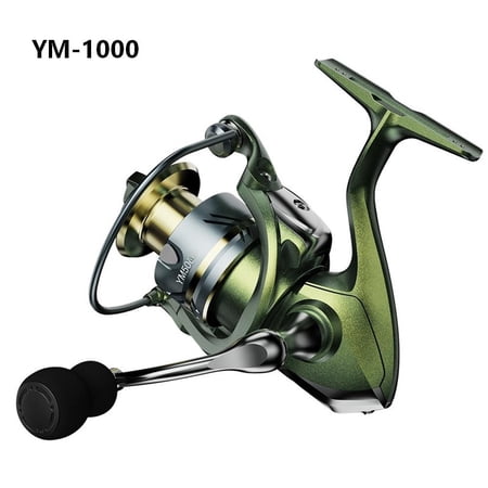 Green Baitcasting Fishing Reel With Metal Spool 5.5:1 Gear Ratio 15Kg Drag System For Saltwater Long Distance Casting(1000)