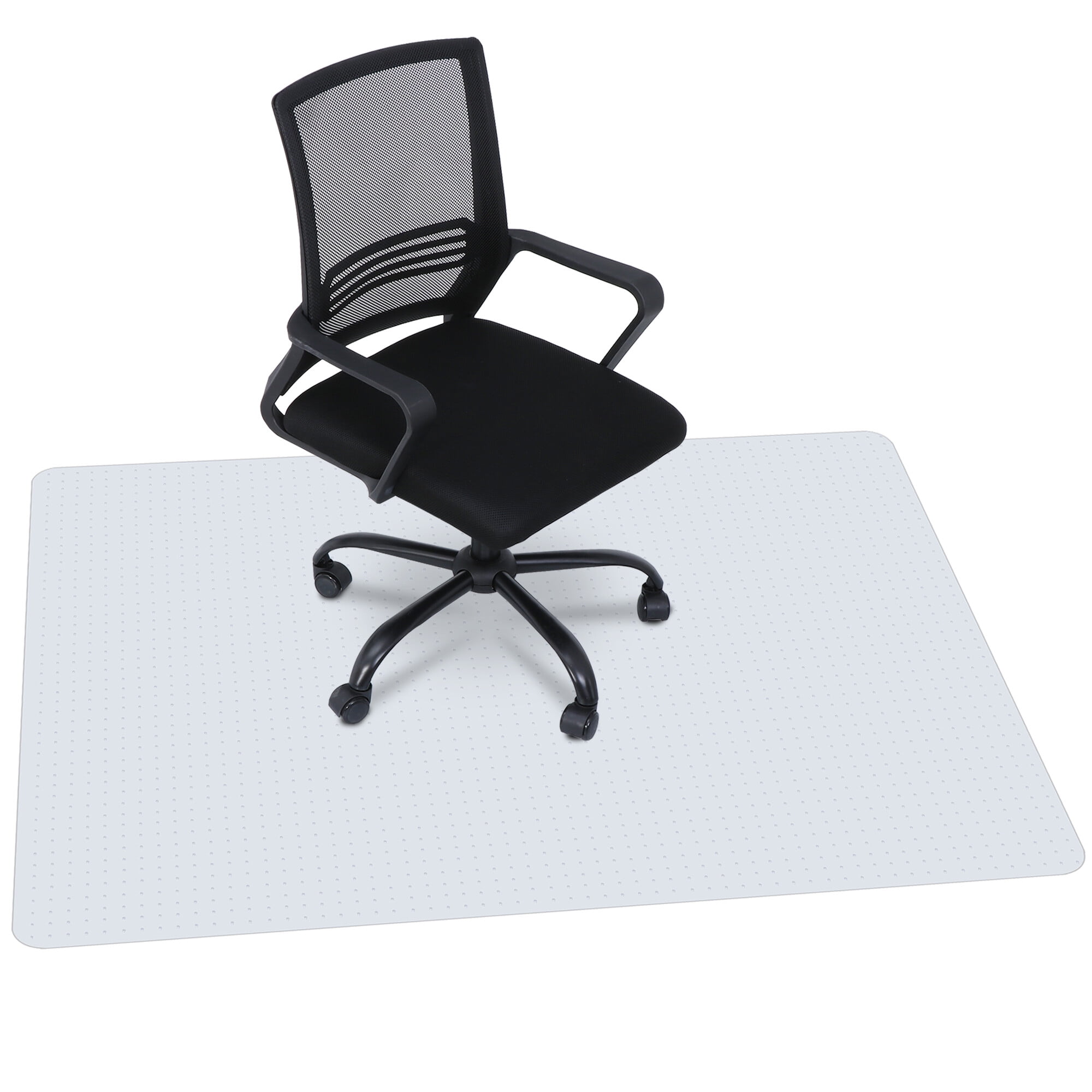 ZenSports 46"W x 60"L Clear PVC Chair Mat Office Mat for Carpet W