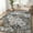 Gray/Brown, variant on Hasoo Washable Living Room Area Rug 8x10 ft Large Modern Floral Soft Stain Resistant Indoor Gray/Brown Carpet