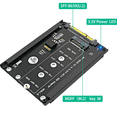 thumbnail image 3 of 2X M.2 NVME Key M SSD to SFF-8639 U.2 Adapter Riser Converter with Frame Bracket Support 2230 2242 2260 2280 M.2 SSD, 3 of 5