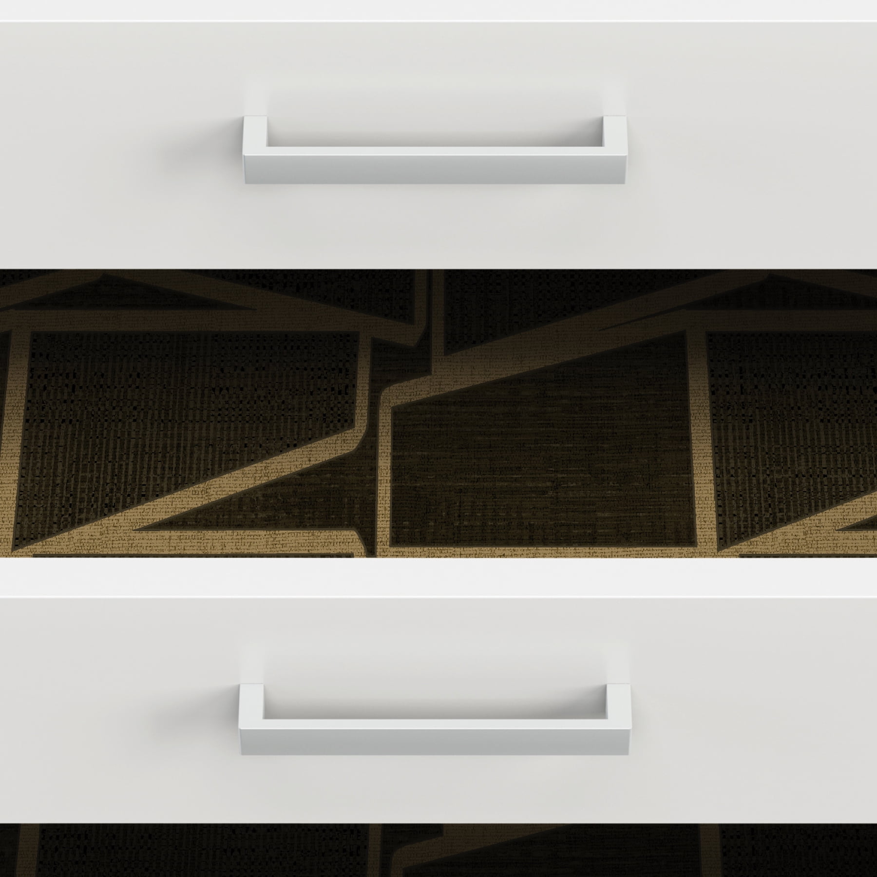 (2 pack) Roommates Studio Black and Gold Carver Geo Peel and Stick Wallpaper 30.75 Sq. ft, 1 Count