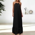 thumbnail image 6 of Rciityk Nightgowns for Women Cotton Linen Sleeveless Low Back House Dress Casual Loose Adjustable Cami Sleep Dress Solid Color Soft Nightdress Loungewear, 6 of 7