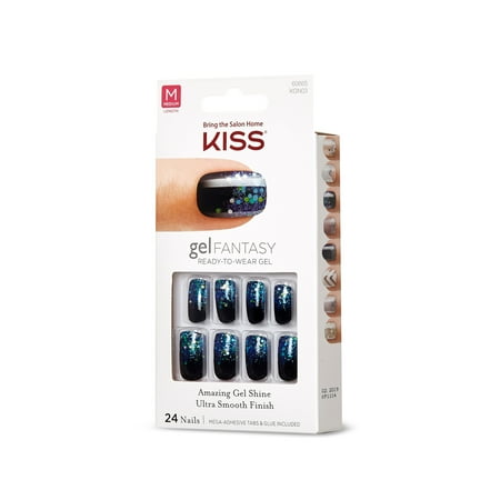 kiss gel nails fantasy wear ready walmart veil painted