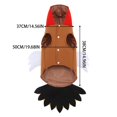 thumbnail image 5 of Dog Turkey Costume Pet Cosplay Hooded Outfit with Tail Medium Large Dogs Thanksgiving Halloween, 5 of 7