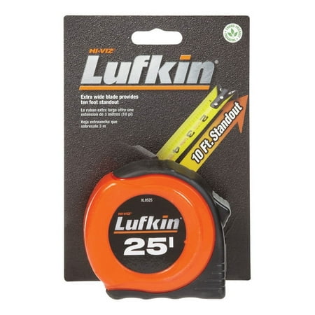 Lufkin XL8525 TAPE 1 3/16 X 25' ORANGE CASE TRAYPACK