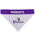 thumbnail image 3 of Pets First NFL Minnesota Vikings Dog Bandana - Licensed, Reversible Pet Bandana - 2 sided Bandana, 3 of 4