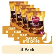 (4 pack) Gardetto's Special Request Garlic Rye Chips, Snack Bag, 14 oz