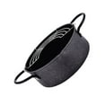 thumbnail image 3 of FOLOYORI 1Pcs Non Stick Fry Deep Frying Black Round 24.5x7.9x0.4in, 3 of 8