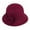 Wine Red, variant on Eoperou Solid Color Wide Brim Round Dome Warm Woolen Hat Women Autumn Winter Elegant Bowknot Decor Felt Fedora Hat Daily Wear