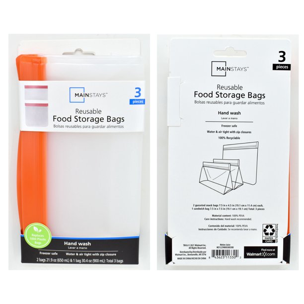 Mainstays Reusable Bags