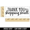 thumbnail image 2 of Thank You for Shopping Small Business Self-Inking Rubber Stamp Ink Stamper for Business Office - Red Ink - Small 1-1/2 Inch, 2 of 7