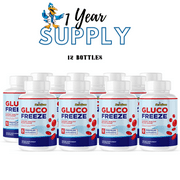 Gluco Freeze- Glucose/ Blood Sugar/ Energy- 12 Bottles- 720 Capsules- Dr. Pelican
