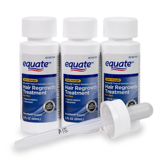 Equate Equate Men's Minoxidil Hair Regrowth Treatment for Men, 3
