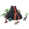 thumbnail image 1 of Disfrute del juego de dinosaurios de volcán que incluye 4 dinosaurios y 2 árboles Volcano Dinosaur Toys F Enjoyin Enjoyin, 1 of 2