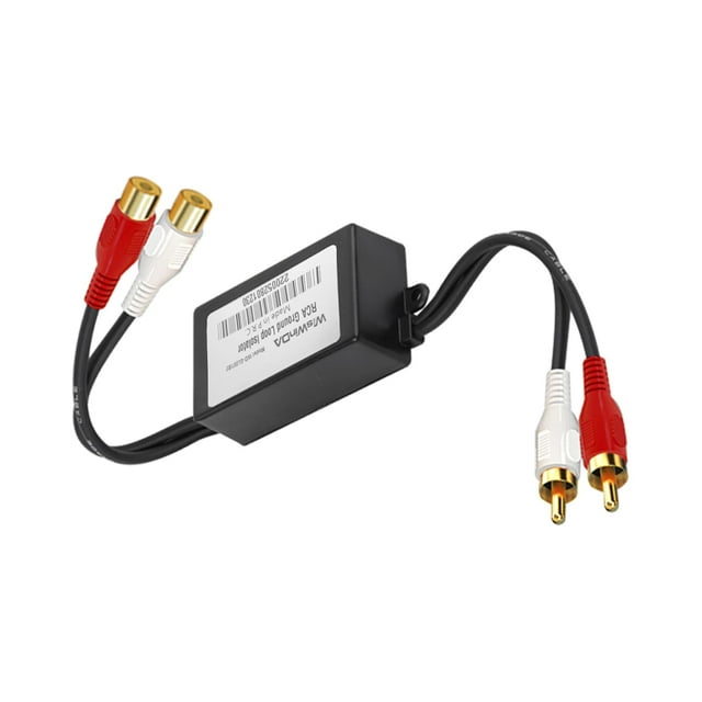 Filtro Ground Loop Aislador de Ruido RCA WiSwinda Black