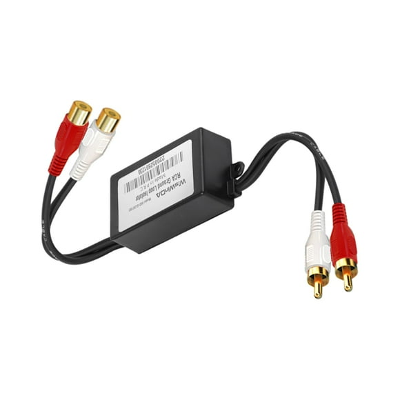 Filtro Ground Loop Aislador de Ruido RCA WiSwinda Black