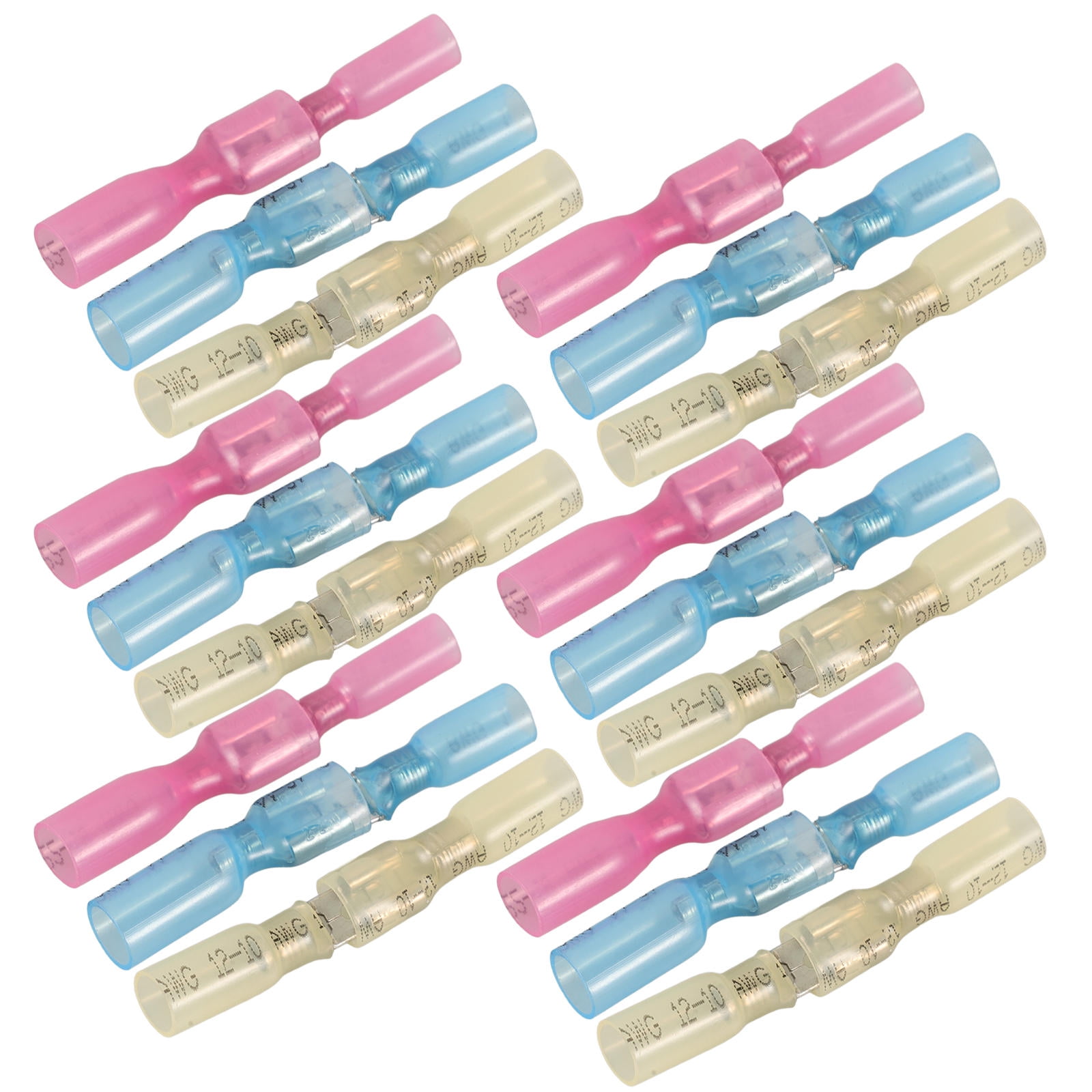 Raindrops  100 Pcs Waterproof Heat Shrink Terminal Wire Connectors Female