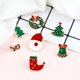 thumbnail image 4 of Broche de Navidad de dibujos animados, alfileres esmaltados con campana de árbol de Navidad de Papá Noel, insignia bonita, sombrero, Pin de solapa vaquera, regalos de joyería para fiesta y Festival, 4 of 4