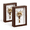 Walnut Color-2Pcs 5x7in, variant on A4 Shadow Box - Black Wooden Deep Picture Frame With Shatter-resistant Pane For Wall Decor | 3d Display Case Medals Flowers Photo