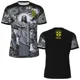 thumbnail image 3 of Camiseta de entrenamiento de fútbol de verano de edición especial de Brasil Jesús, color negro y gris, para adultos y niños, de secado rápido para exteriores, 3 of 5
